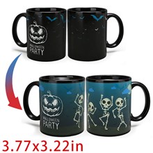 Gothic Halloween Heat Sensitive Color Changing Coffee Mug