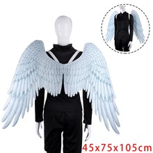 3D Angel Wings Cosplay Performance Props White Wings Halloween Party Mardi Gras Cosplay Accessory