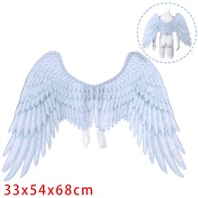 Children's 3D Angel Wings Cosplay Performance Props White Wings Halloween Party Mardi Gras Cosplay Accessory