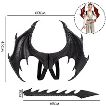 Dragon Wings Costume Children's Props Cosplay Wing Dinosaur Tail Mask Set for Kids