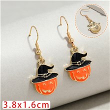 Halloween Magic Pumpkin Alloy Earrings