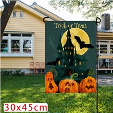 Halloween Castle Bat Horror Pumpkin Garden Flag