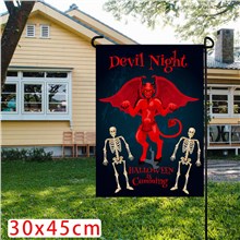 Halloween Devil Night Garden Flag