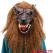 Halloween Werewolf Mask Scary Evil Costume Halloween Creepy Cosplay