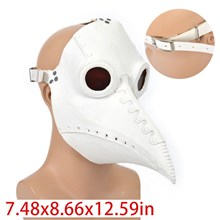 Plague Doctor Bird Mask Halloween Costume Cosplay Latex Mask for Adult