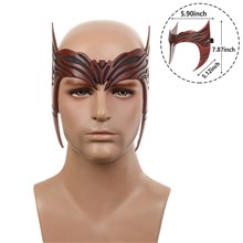 Scarlet Witch Crown Headpiece Wanda PU Mask Halloween Cosplay