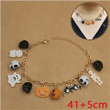 Halloween Theme Holiday Pendant Charms Necklace