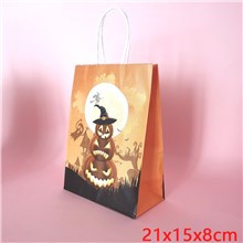 Halloween Horror Pumpkin Paper Bag Gift Bag Treat Bag Goodie Bag
