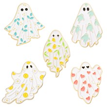 Cartoon Halloween Ghost Enamel Pins Brooch Badge Set