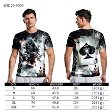 Men's Halloween Death Skeleton 3D Printed Short Sleeve T Shirt