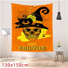 Halloween Skull Pumpkin Tapestry Wall Tapestries Wall Hanging for Room 