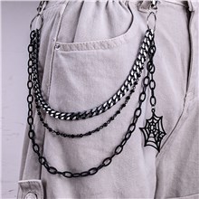 Halloween Alloy Chains for Pants, Belt Chains Hip Hop Trousers Jeans Chain