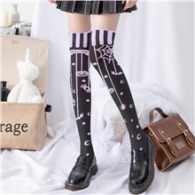 Spider Halloween Long Boot Stockings Over Knee Thigh Sock