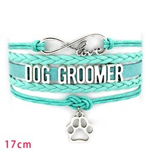 Dog Paw Braided Leather Bracelets