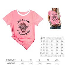 Highland Cow Pink Women T Shirt