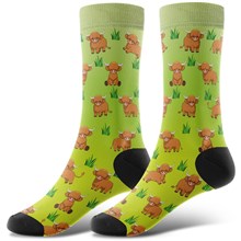 Novelty Highland Cow Socks Funny Pet Dogs Socks