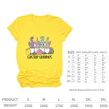Easter Bunny Gnomes Yellow Women T Shirt