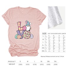 Easter Bunny Gnomes Love Women Pink T Shirt