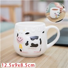 Cute Cartoon Cow Ceramic Milk Cup