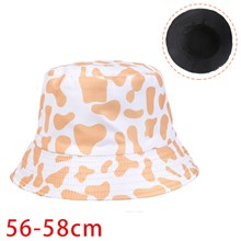 Cute Cow Print Bucket Hat Beach Fisherman Hat