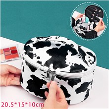 Cow PU Makeup Bag