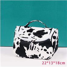 Cow PU Makeup Bag Hand Bag