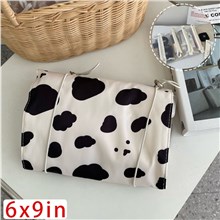 Cow Print Travel Makeup Bag Nylon Toiletry Bag