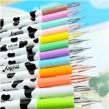 Pack of 12 Colors Kawaii Cow Design Gel Pens