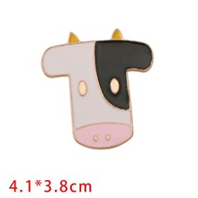 Cute Cow Cartoon Enamel Brooch Pin Badge