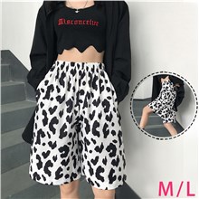 Cow Print Womens Summer Casual Athletic Shorts Pants
