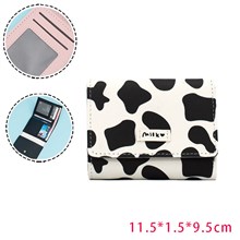 Cute Cow Print PU Leather Wallet