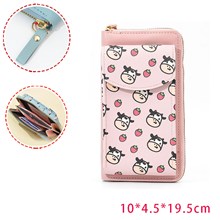 Cute Cow PU Leather Wallet Phone Bag