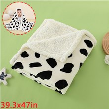 Cow Print Flannel Soft Blanket for Kids