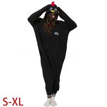Cartoon Black Chicken Adult Kigurumi Onesie Pajamas Cosplay Jumpsuit Costume