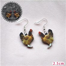 Funny Hen Acrylic Earrings