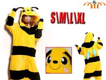 Cartoon Yellow Bee Kigurumi Onesie Cosplay Animal Jumpsuit Costume