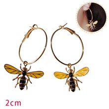 Bumblebee Alloy Earrings Honey Bee Dangle Earrings
