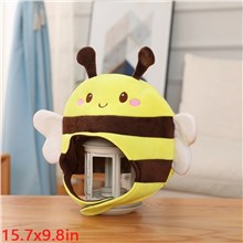 Funny Novelty Cute Bee Plush Hat Photo Props Dress Up Hat Cosplay Halloween Party Costume Headgear