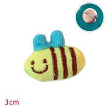 Cute Bee Insect Plush Pin