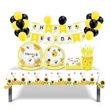 Bee Party Supplies,Bee Birthday Decorations