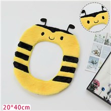 Bee Cute Fluffy Toilet Seat Cover