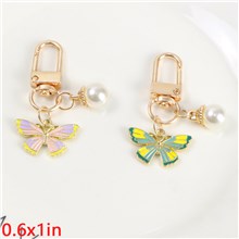Butterfly Keyring Charm For AirPods Women Keychains Bag Charms Key Holders