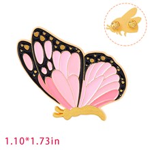 Cute Cartoon Animal Butterfly Enamel Pin Brooch