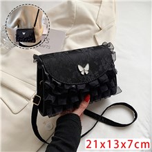 Butterfly Black Lace Shoulder Bag