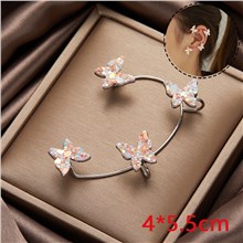 Butterfly Earrings for Women Butterfly Ear Cuff for Girls Ear Wrap Crawler Earrings Non Pierced
