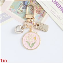 Fashion Cute Butterfly Flower Love Heart Pendant Charm Keyring Keychain