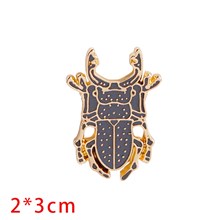 Cute Beetle Cartoon Enamel Brooch Pin Badge