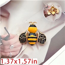 Bee Alloy Pin Insect Brooch Badge
