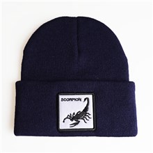 Scorpion Black Knit Hat