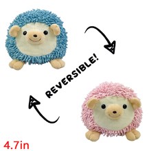 Reversible Plushie Hedgehog Stuffed Animal Reversible Mood Plush Double-Sided Flip Show Your Mood!